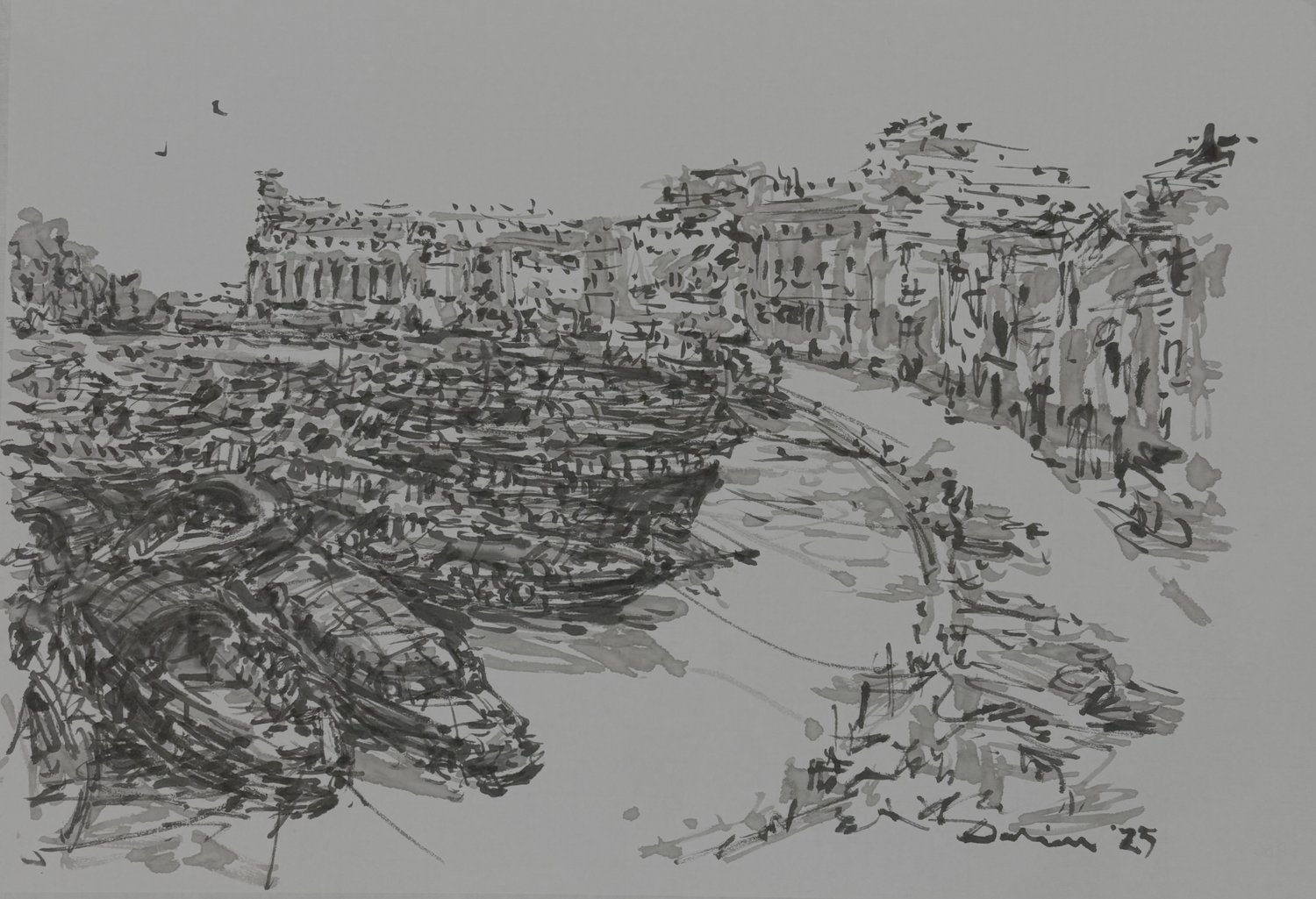 Bumboats At River Bay