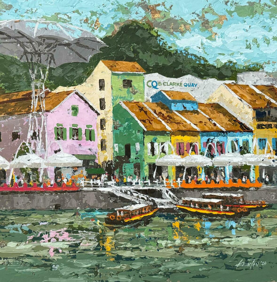 Colorful Clarke quay