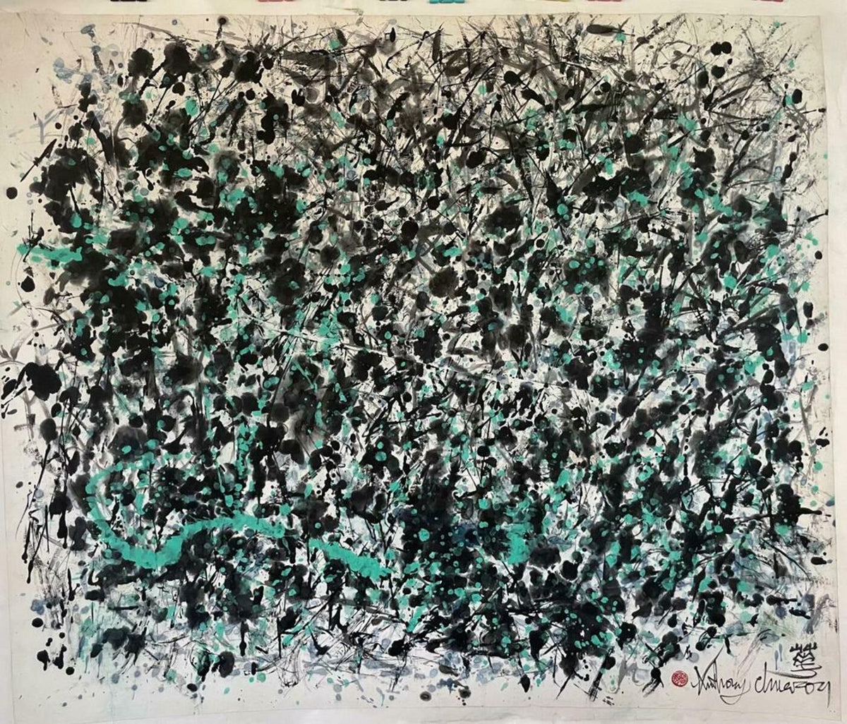 Abstract - Spring In Lotus Pond