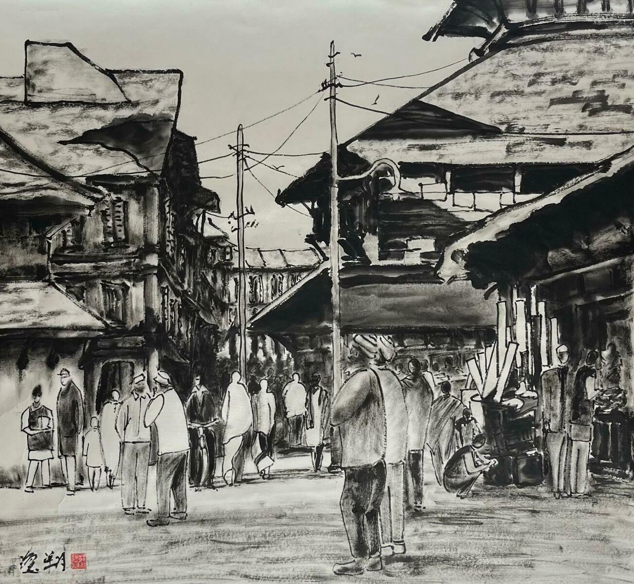 An old market in Nepal
