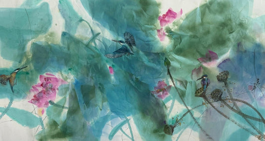 Golden Green Lotus Pond