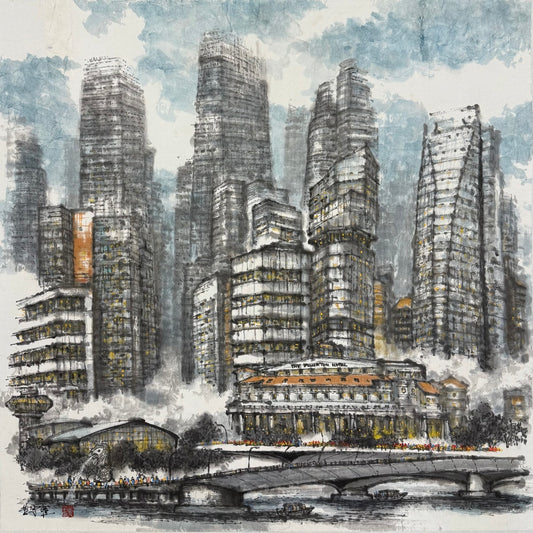 Singapore Waterfront Scene