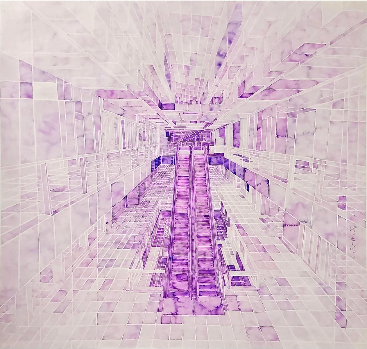 Mauveine hall Momentarily Passing