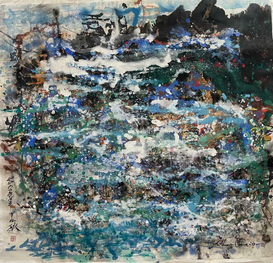 Abstract - Moving Cloud In The Mountains