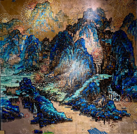 (千里江山图-礼花) A Thousand Miles of Rivers and Mountains: Firework