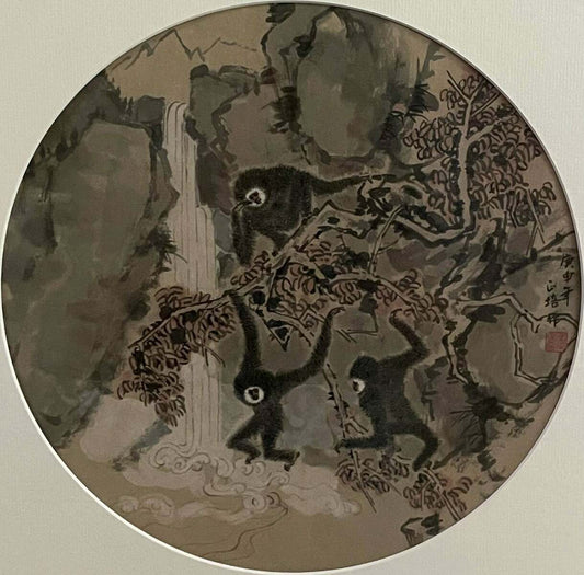 Black Gibbons II 三猿听水