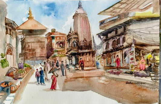 Market place, Dupbar, Nepal